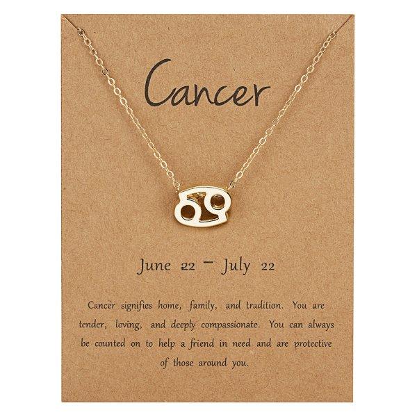 Fashion Elegant Star Zodiac Sign 12 Constellation Necklaces Pendant Gold Color Chain Choker Necklaces for Women Jewelry Cardboar
Fashion Elegant Star Zodiac Sign 12 Constellation Necklaces Pendant Gold Color Chain Choker Necklaces for Women Jewelry Cardboar