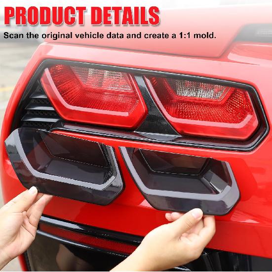 Rear Tail Lights Lamp Cover Trim Compatible with Chevrolet Corvette Stingray C7 Z51 Z06 2014-2019, ABS Tail Light Lamp Cover Guard Trim, Set of 4
Rear Tail Lights Lamp Cover Trim Compatible with Chevrolet Corvette Stingray C7 Z51 Z06 2014-2019, ABS Tail Light Lamp Cover Guard Trim, Set of 4