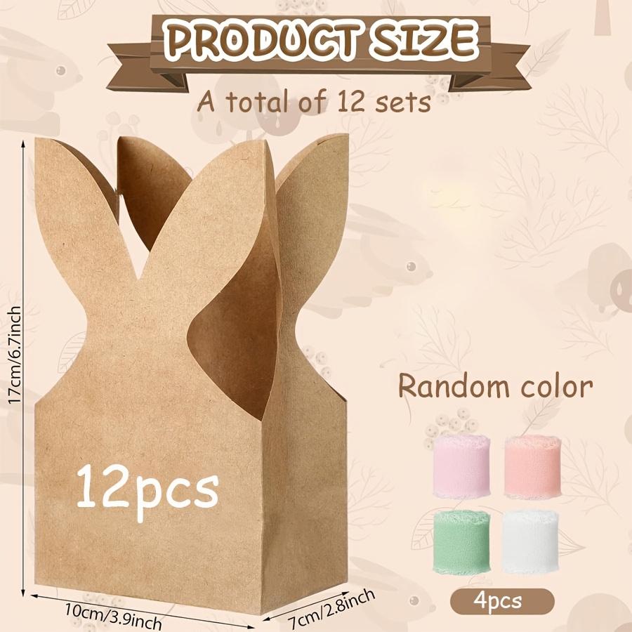 Gift for Her/Him 12 Sets of Easter Bunny Paper Gift Boxes Handmade Set with Decorative Ribbons, Gift Boxes, Easter Decorations Other
Gift for Her/Him 12 Sets of Easter Bunny Paper Gift Boxes Handmade Set with Decorative Ribbons, Gift Boxes, Easter Decorations Other