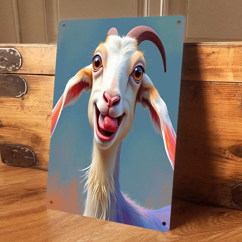 1 piece Cartoon Goat Tin Painting Hanging Plaque, Cute Animal Decorative Painting, Living Room Bedroom Wall Decoration, Creative (as the picture,20x30cm)
1 piece Cartoon Goat Tin Painting Hanging Plaque, Cute Animal Decorative Painting, Living Room Bedroom Wall Decoration, Creative (as the picture,20x30cm)