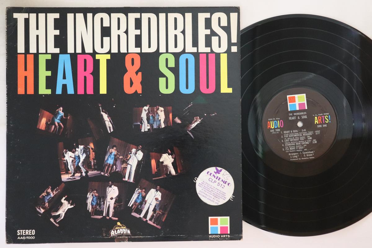 LP Record INCREDIBLES Heart Soul AAS7000 AUDIO ARTS 1966 US SoulFunk Used 
LP Record INCREDIBLES Heart Soul AAS7000 AUDIO ARTS 1966 US SoulFunk Used