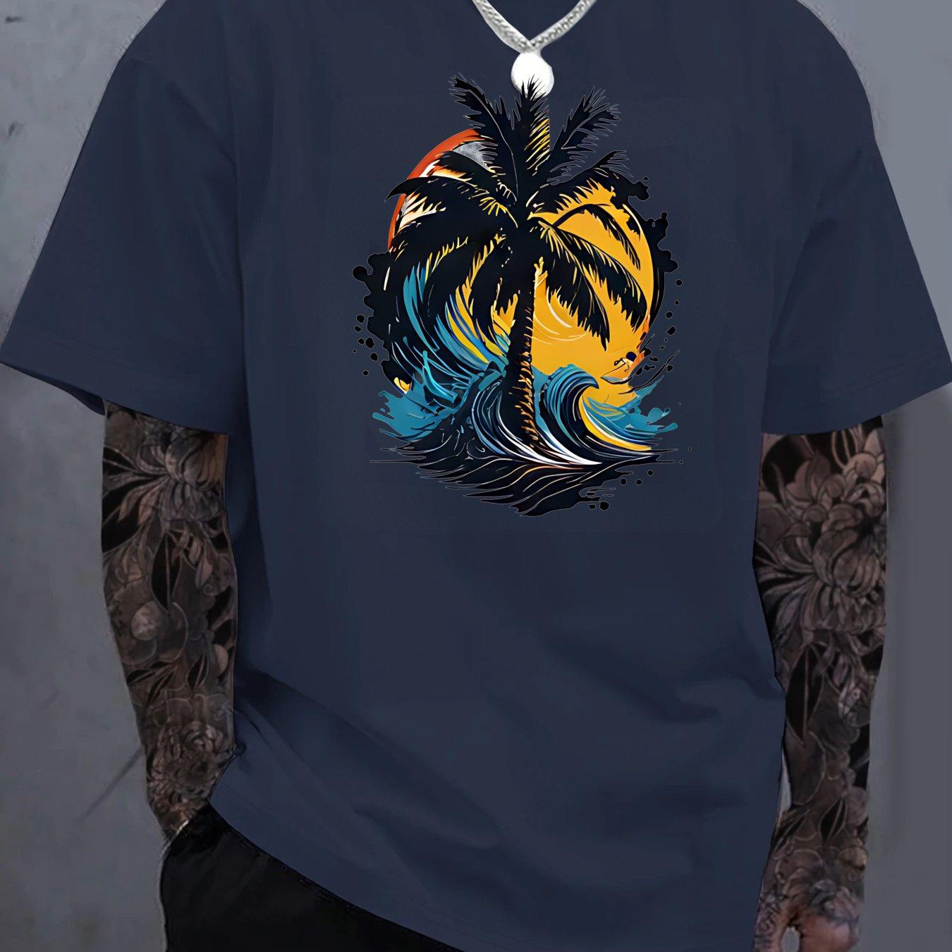 Men S Cotton Casual T-Shirt Tropical Sunset Palm Tree Print Men Clothing Comfortable 4XL
Men S Cotton Casual T-Shirt Tropical Sunset Palm Tree Print Men Clothing Comfortable 4XL