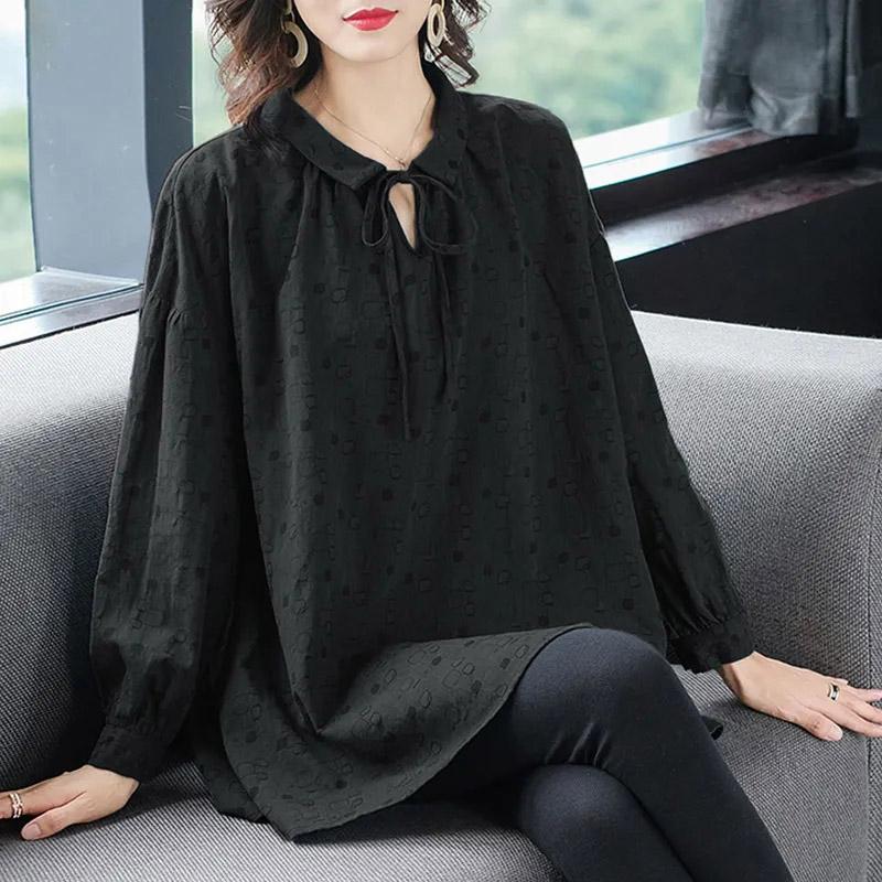 Хлопковые рубашки-топы женские большие размеры свободные рубашки-топы удобные повседневные топы с V-образным вырезом и завязками L чёрный
Хлопковые рубашки-топы женские большие размеры свободные рубашки-топы удобные повседневные топы с V-образным вырезом и завязками L чёрный