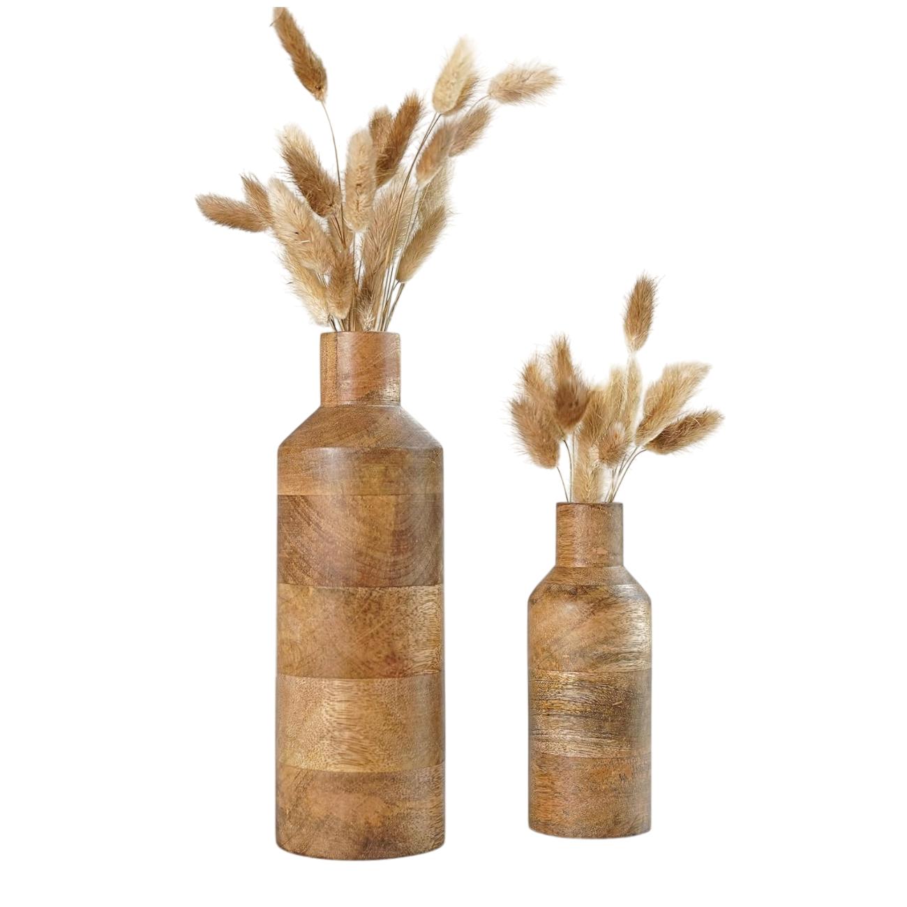 Set of wooden vases for flowers (2 pcs), Wooden Flower Vase Set of 2 (Natural Light Brown), Behoma
Set of wooden vases for flowers (2 pcs), Wooden Flower Vase Set of 2 (Natural Light Brown), Behoma