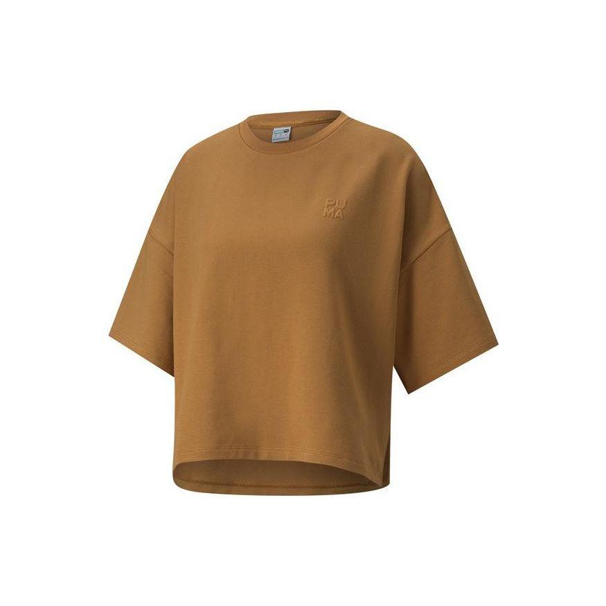 PUMA Solid Color Logo Loose Round Neck Short Sleeve T-Shirt Women tops Beige 537642-74 M
PUMA Solid Color Logo Loose Round Neck Short Sleeve T-Shirt Women tops Beige 537642-74 M