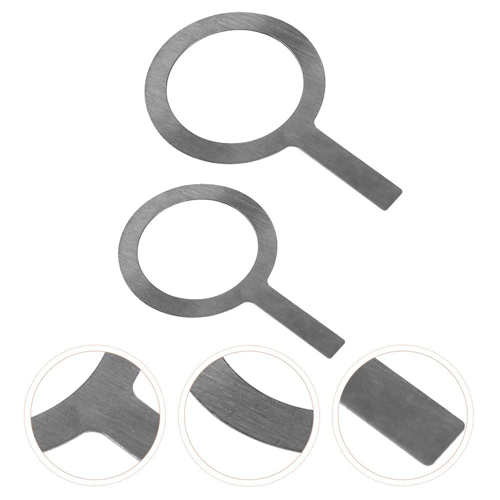 2 шт., крышка кольца для стакана для молока, стаканы для запеченного кофе брюле, чашки для эспрессо, крышки из нержавеющей стали для обода серебряный