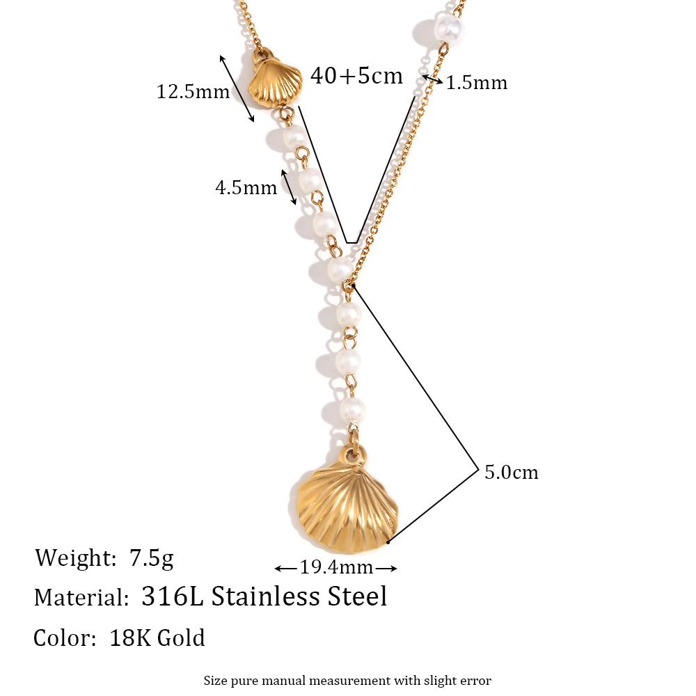 MamacitaSlay Elegant Y-Shaped Imitation Pearl Shell Pendant Necklaces premium stainless steel jewelry women s neck chain 40cm золотий
MamacitaSlay Elegant Y-Shaped Imitation Pearl Shell Pendant Necklaces premium stainless steel jewelry women s neck chain 40cm золотий