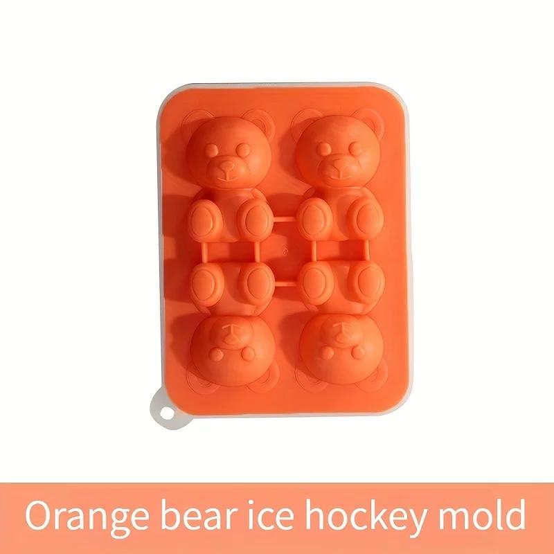 Cute Teddy Bear Ice Cube Tray Flexible Food Grade Silicone Ice Cube Mold Ice Trays for Freezer помаранчевий
Cute Teddy Bear Ice Cube Tray Flexible Food Grade Silicone Ice Cube Mold Ice Trays for Freezer помаранчевий