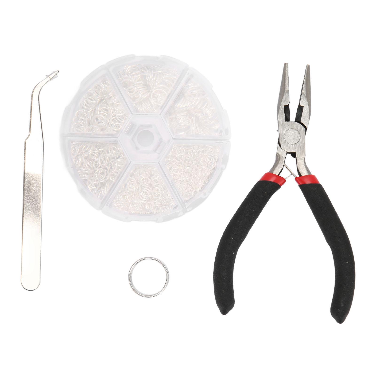 Jump Rings Assorted Size Smoothing Colorfast Sturdy Alloy Steel Jewelry Making Rings with Pliers серебряный
Jump Rings Assorted Size Smoothing Colorfast Sturdy Alloy Steel Jewelry Making Rings with Pliers серебряный