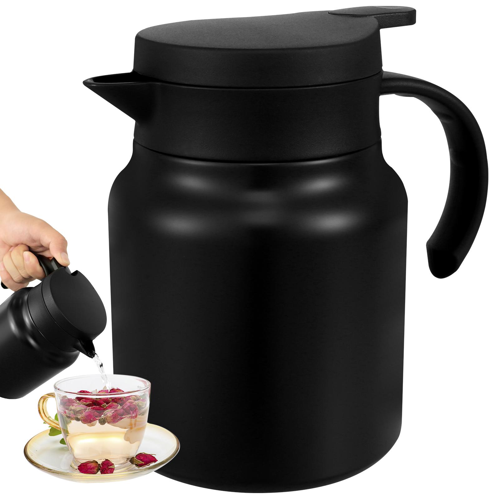 1000ML Thermal Coffee Carafe 316 Stainless Steel Tea Pot Leak-Proof Vacuum Insulated Carafe for Coffee Tea Hot or Cold Drinks 1000ML
1000ML Thermal Coffee Carafe 316 Stainless Steel Tea Pot Leak-Proof Vacuum Insulated Carafe for Coffee Tea Hot or Cold Drinks 1000ML