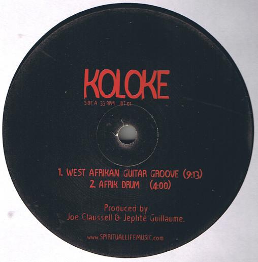 12inch Record KOLOKE - West Afrikan Guitar Groove JDT01 Not On Label 2003 US Dance & Electronica Used
12inch Record KOLOKE - West Afrikan Guitar Groove JDT01 Not On Label 2003 US Dance & Electronica Used