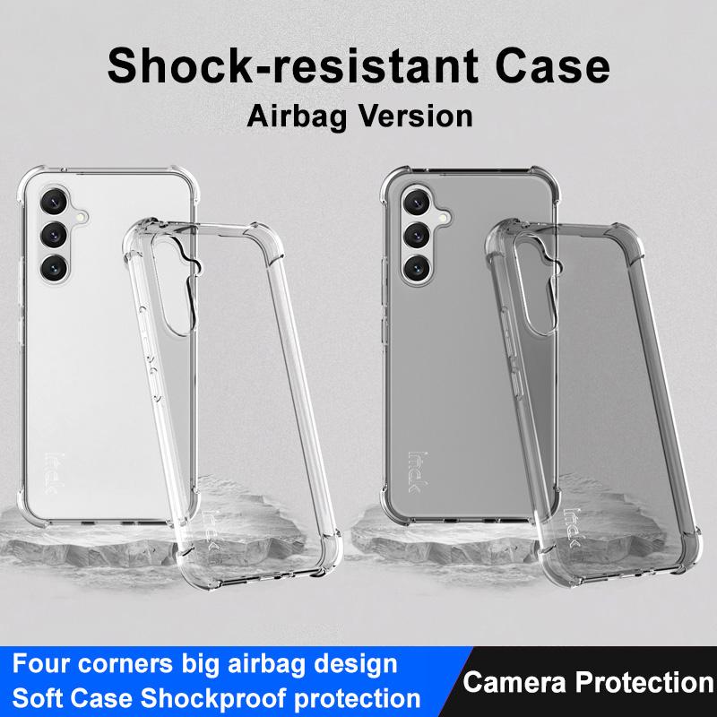 IMAK For Samsung Galaxy A54 5G Four Corner Airbag Shockproof Case Soft TPU Anti-drop Anti-scratch Cover Transparent Black
IMAK For Samsung Galaxy A54 5G Four Corner Airbag Shockproof Case Soft TPU Anti-drop Anti-scratch Cover Transparent Black