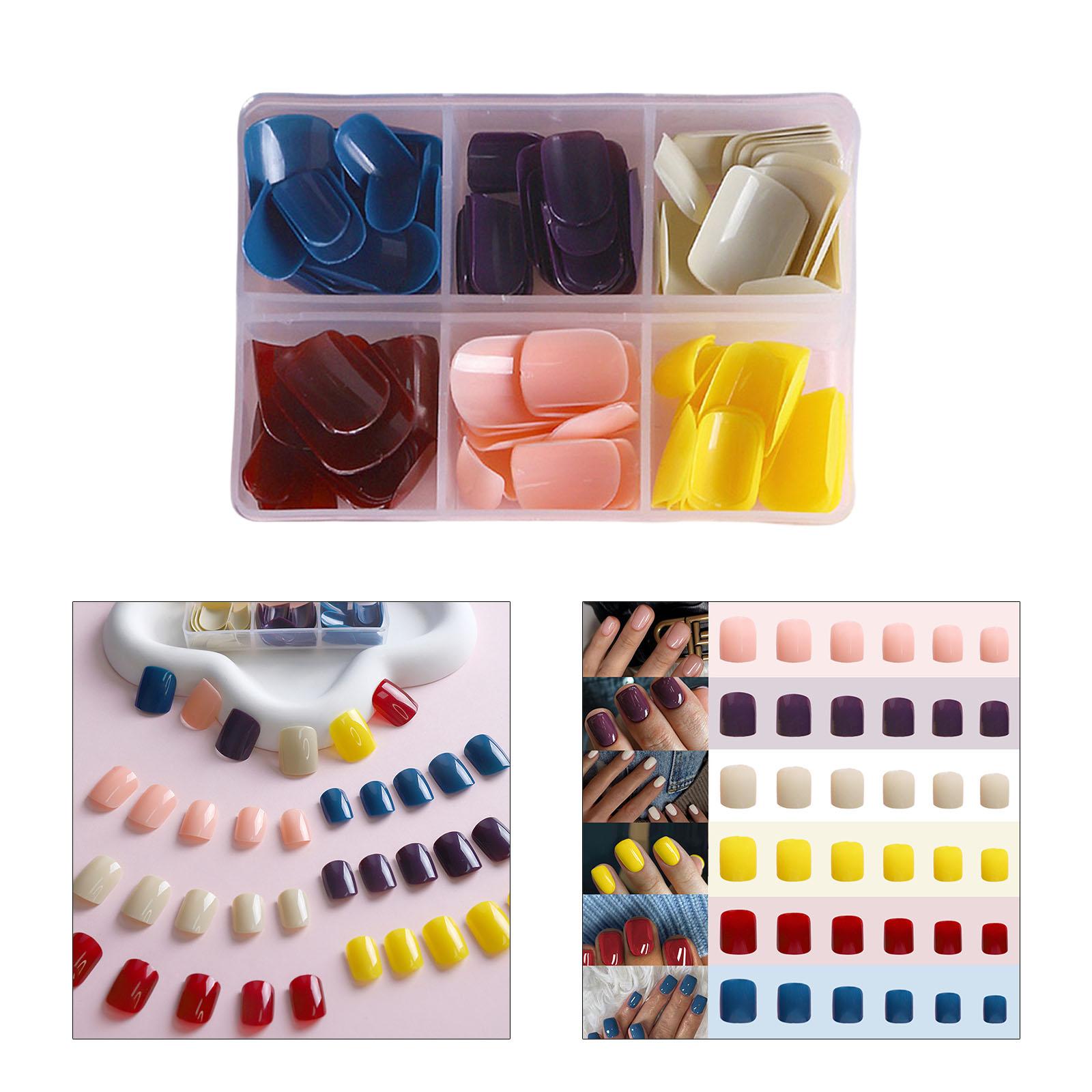 144 Pcs/Box Short False Nails Solid Color Artificial Nails Full Cover Stick on Nails Press On Nails for Women Girl
144 Pcs/Box Short False Nails Solid Color Artificial Nails Full Cover Stick on Nails Press On Nails for Women Girl
