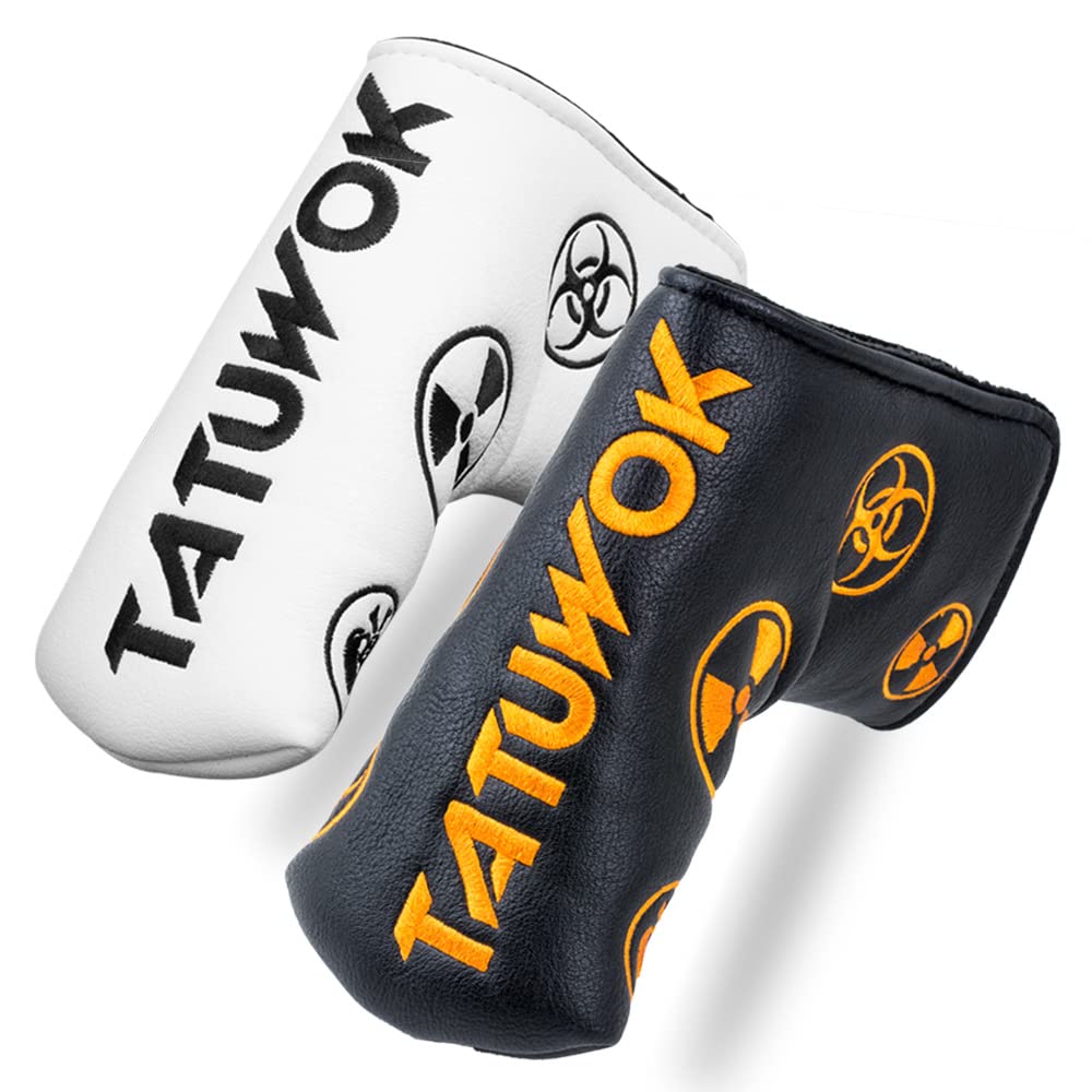 Golf Head Cover Putter Cover Compatible with Scotty Cameron Odyssey Magnetic Closure Pin Type Mark Embroidery White/Black (Black)
Golf Head Cover Putter Cover Compatible with Scotty Cameron Odyssey Magnetic Closure Pin Type Mark Embroidery White/Black (Black)