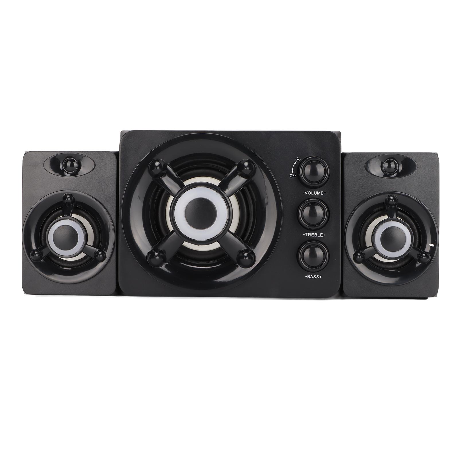 Computer Speaker 2.1 USB Powered Stereo Subwoofer Multimedia Wired Speaker with RGB LED Light for PC Laptop
Computer Speaker 2.1 USB Powered Stereo Subwoofer Multimedia Wired Speaker with RGB LED Light for PC Laptop