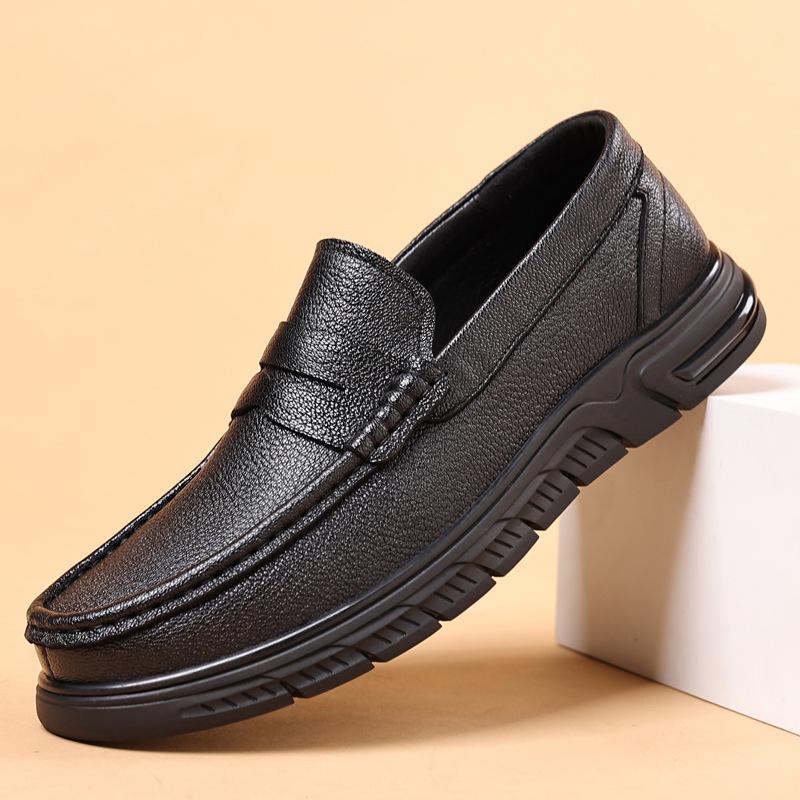 The first layer of sheepskin summer new men s beanie shoes genuine leather men s casual leather shoes one pedal breathable men s shoes shoes 44 чорний
The first layer of sheepskin summer new men s beanie shoes genuine leather men s casual leather shoes one pedal breathable men s shoes shoes 44 чорний