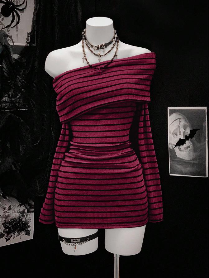 2025 Euro Beach Off-Shoulder Striped Knit Dress Small вина червоного кольору
2025 Euro Beach Off-Shoulder Striped Knit Dress Small вина червоного кольору