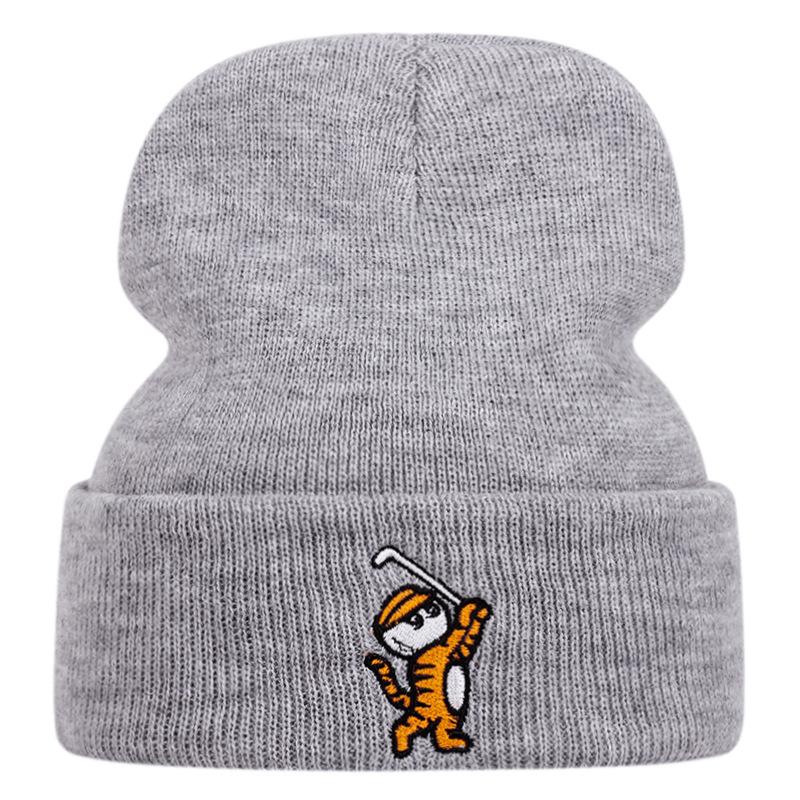 Little Tiger Embroidery Geometric Knitted Hat Winter Warm Men S And Women S Outdoor Wool Hat Fashion Simple Cold Hat Elasticity 55-60cm
Little Tiger Embroidery Geometric Knitted Hat Winter Warm Men S And Women S Outdoor Wool Hat Fashion Simple Cold Hat Elasticity 55-60cm