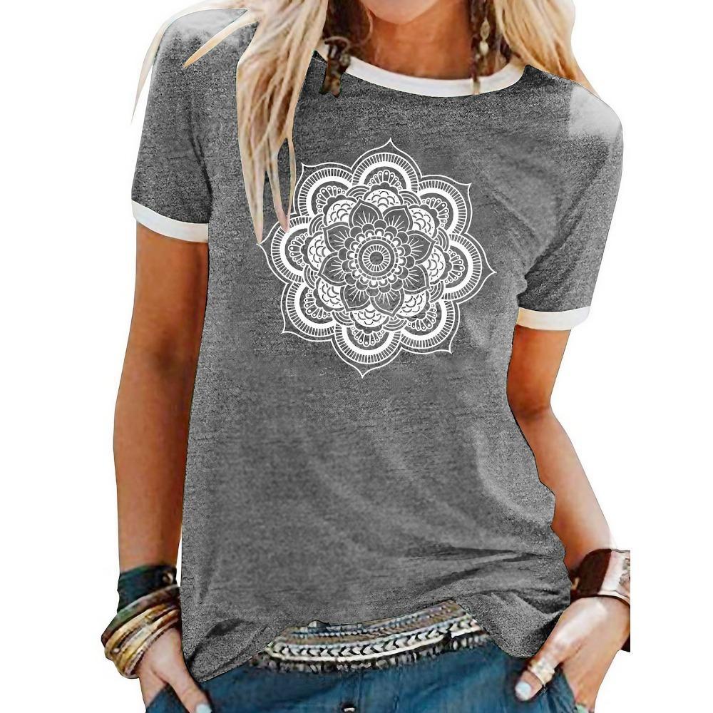 Women s T Shirt Floral Graphic Mandala Basic Short Sleeve Round Neck Regular Tops Daily Weekend 2XL
Women s T Shirt Floral Graphic Mandala Basic Short Sleeve Round Neck Regular Tops Daily Weekend 2XL