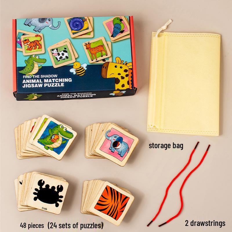 Animal Cognition Matching Puzzle: Early Childhood Hand-Eye Coordination and Shadow Play Educational Toy
Animal Cognition Matching Puzzle: Early Childhood Hand-Eye Coordination and Shadow Play Educational Toy