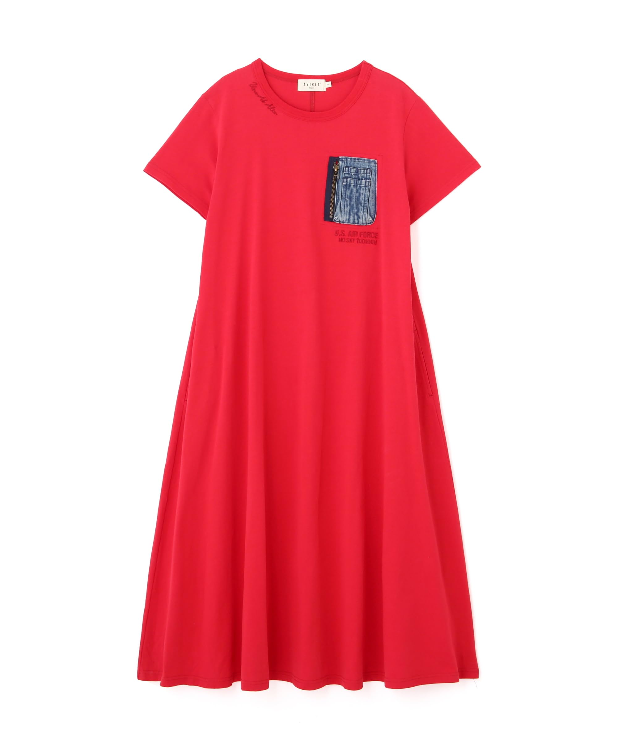 Avirex Denim Pocket Flare Onepiece Women s F 100 Red 783-5917601
Avirex Denim Pocket Flare Onepiece Women s F 100 Red 783-5917601