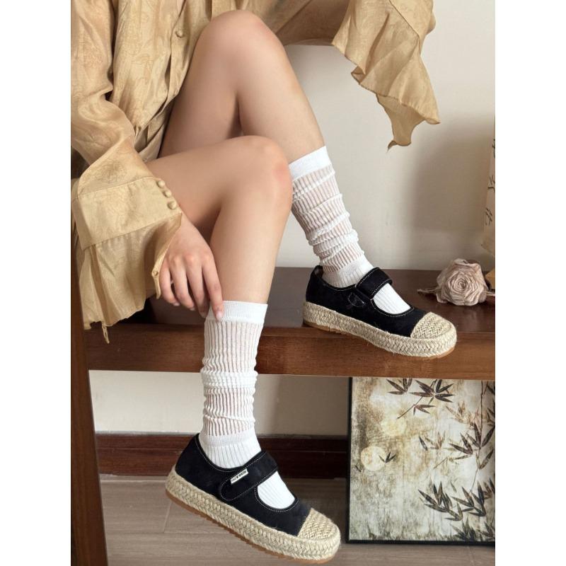 Vertical Calf Stockings, Silk Stockings, Summer Breathable Fashion Academy Style Leg Stockings, Durable Thin Pile Stockings 1 pair білий
Vertical Calf Stockings, Silk Stockings, Summer Breathable Fashion Academy Style Leg Stockings, Durable Thin Pile Stockings 1 pair білий