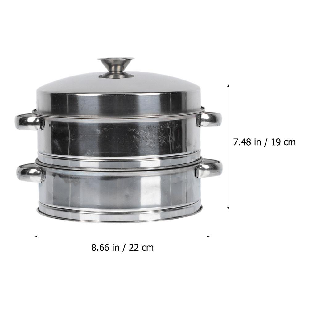 Stainless Steel Steamer 2-Tier Lid Household Kitchen Steaming Basket Multi Purpose Food Steamer Cooking Equipment
Stainless Steel Steamer 2-Tier Lid Household Kitchen Steaming Basket Multi Purpose Food Steamer Cooking Equipment