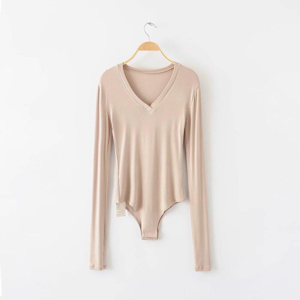 Trendy Women s V-Neck Ribbed Thumbhole Long Sleeve Slim Bodysuit Small бежевий
Trendy Women s V-Neck Ribbed Thumbhole Long Sleeve Slim Bodysuit Small бежевий