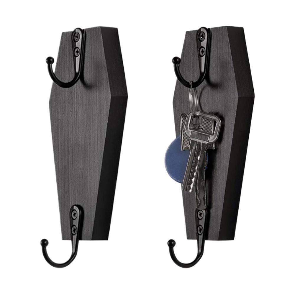 Decorative Coffin Key Holder Gothic Decor Rustic Black Wooden Hooks Coffin Wall Hook Bathroom
Decorative Coffin Key Holder Gothic Decor Rustic Black Wooden Hooks Coffin Wall Hook Bathroom