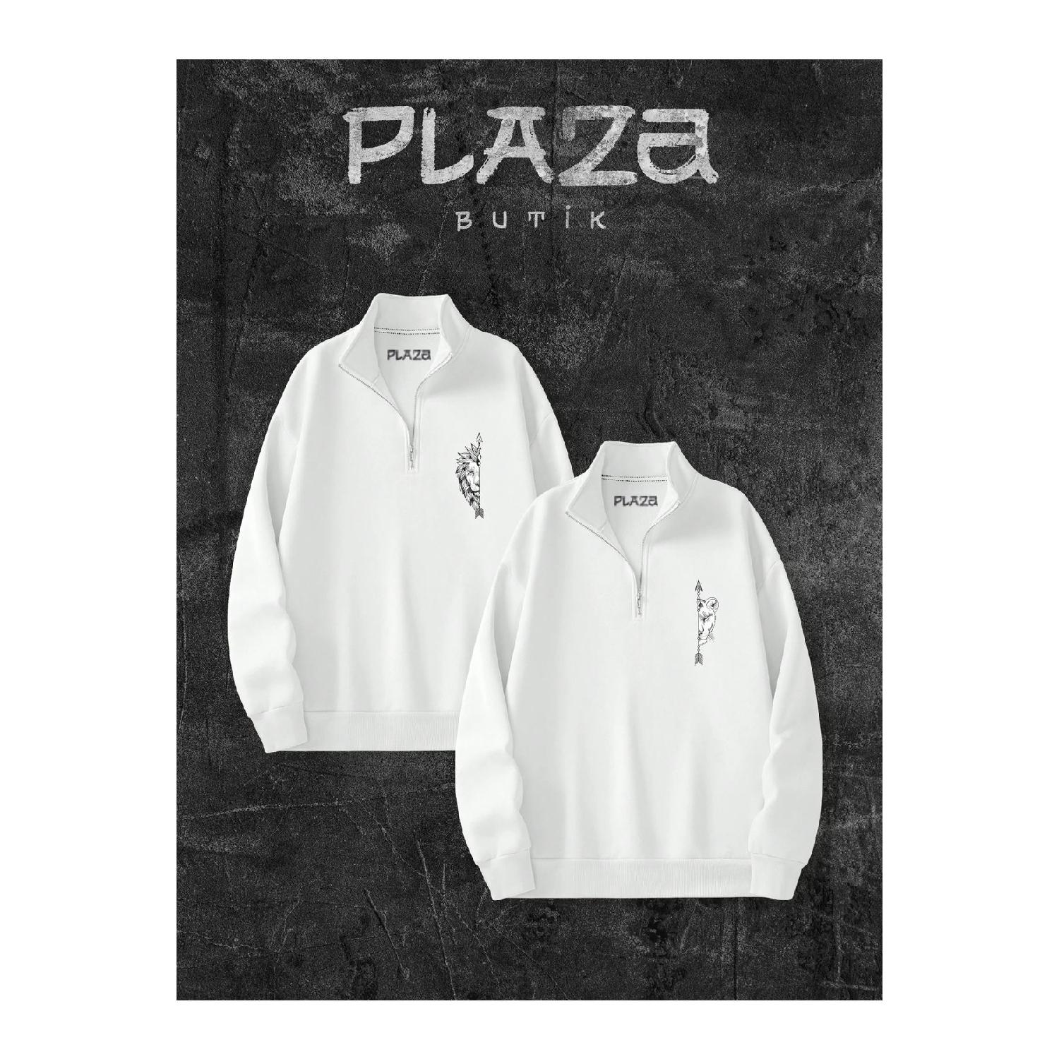 A Lion s Wife Is Also A Lion White 3 Thread Half Zipper Double Sweatshirt Lover Couple Combination S
A Lion s Wife Is Also A Lion White 3 Thread Half Zipper Double Sweatshirt Lover Couple Combination S