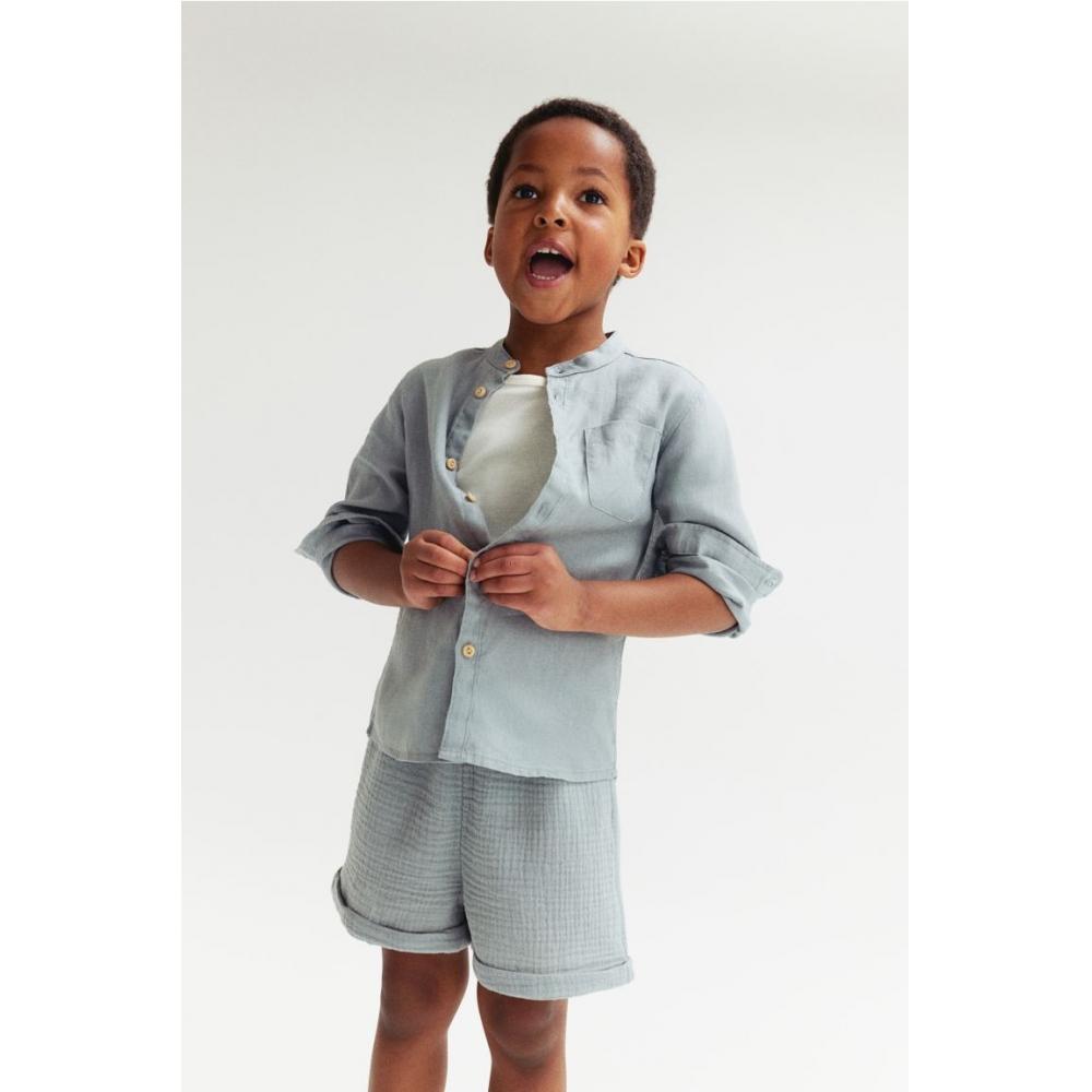 H M Cotton Muslin sHorts ligHt Turquoise
H M Cotton Muslin sHorts ligHt Turquoise