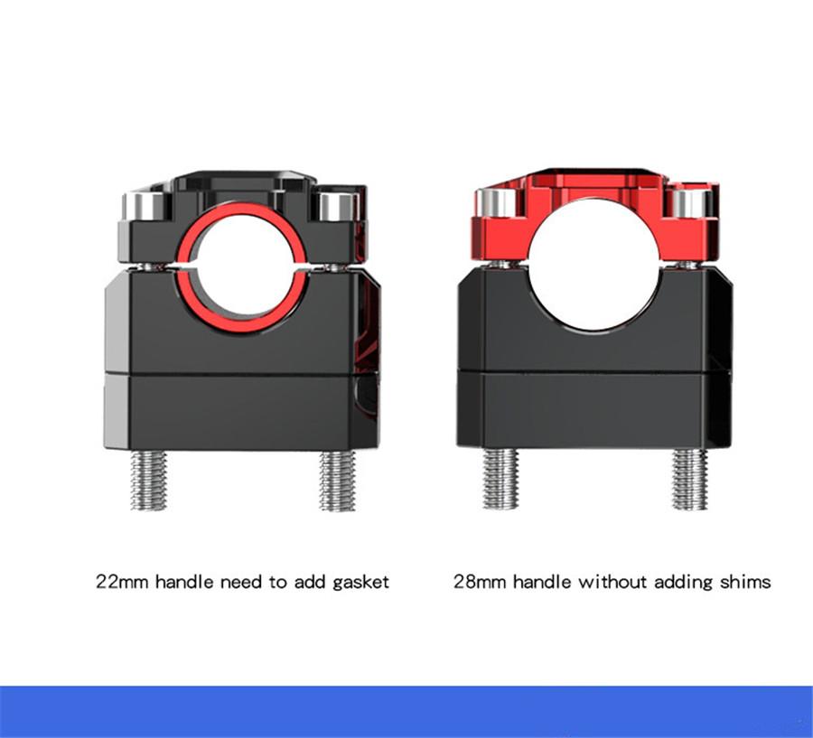 22mm/28mm Motorcycle Handlebar Riser CNC Motocross Accessories Moto Scooter Pit Bike Cafe Racer Pitbike Chopper
22mm/28mm Motorcycle Handlebar Riser CNC Motocross Accessories Moto Scooter Pit Bike Cafe Racer Pitbike Chopper