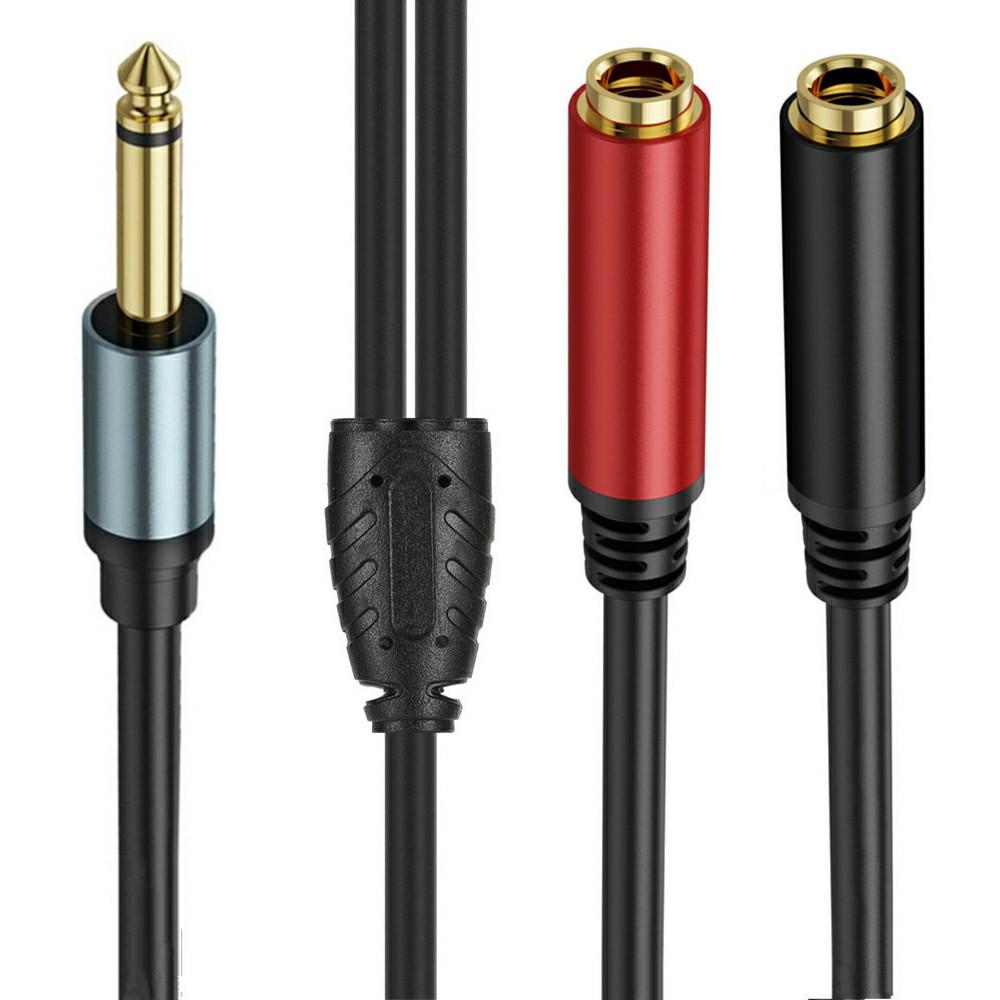 5m 1/4 Inch TS Mono Splitter Y Cable 6.35mm Mono Male Plug to Dual 1/4 Inch 6.35mm Female Jack Wire As Shown A
5m 1/4 Inch TS Mono Splitter Y Cable 6.35mm Mono Male Plug to Dual 1/4 Inch 6.35mm Female Jack Wire As Shown A