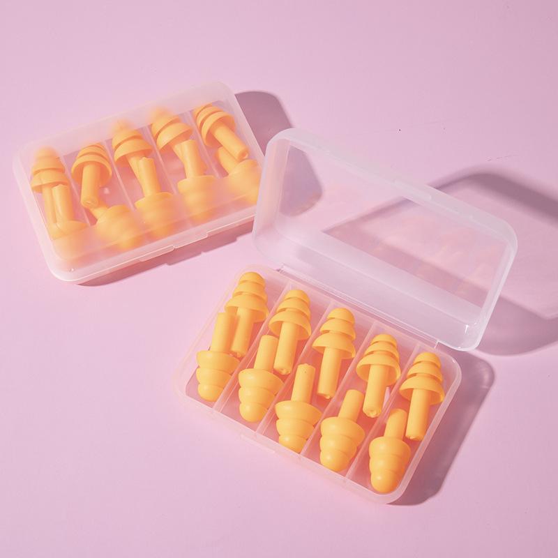 5 Pairs Round Handle Noise-canceling Earplugs, Silicone Waterproof Earplugs, Includes Transparent Storage Case помаранчевий
5 Pairs Round Handle Noise-canceling Earplugs, Silicone Waterproof Earplugs, Includes Transparent Storage Case помаранчевий