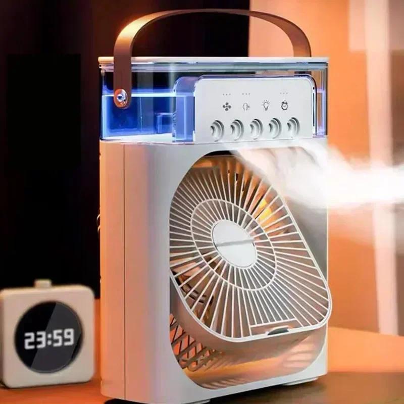 Портативный увлажнитель воздуха с вентилятором, кондиционером, USB-электрическим светодиодным ночником, водяным туманом, охладителем воздуха 3 в 1, охлаждающей техникой для дома. 6.3 inches белый
Портативный увлажнитель воздуха с вентилятором, кондиционером, USB-электрическим светодиодным ночником, водяным туманом, охладителем воздуха 3 в 1, охлаждающей техникой для дома. 6.3 inches белый