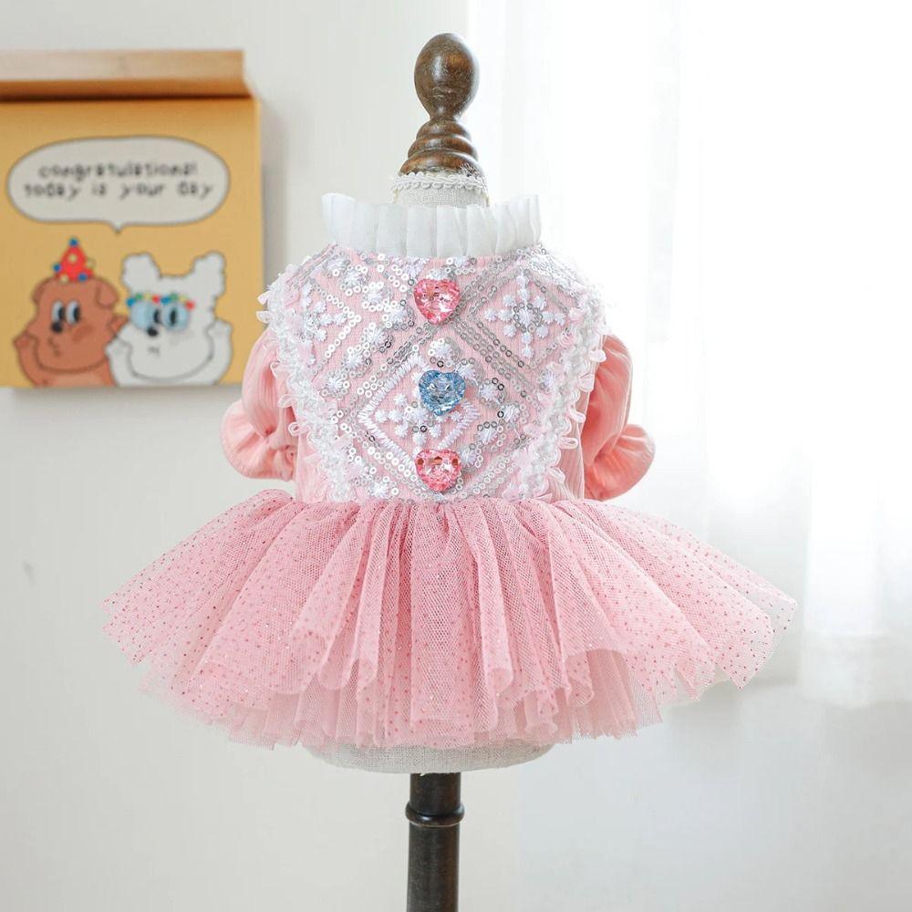 Pretty Dog Lace Skirt Princess Style Puppy Wedding Skirt Fashion Cute Puppy Clothes Pet Supplies S рожевий
Pretty Dog Lace Skirt Princess Style Puppy Wedding Skirt Fashion Cute Puppy Clothes Pet Supplies S рожевий