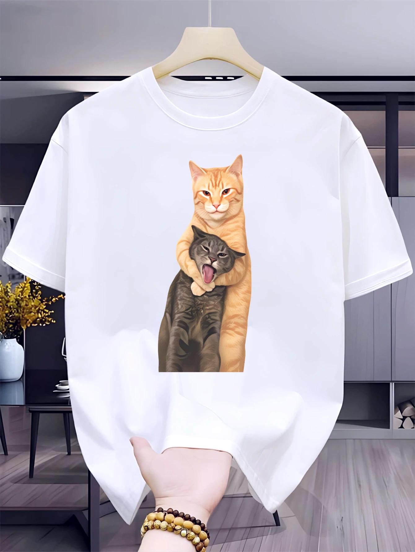 Unisexs Women Cats Lovers Gifts T Shirt Streetwear Casual Trendy Funny Cat Printed Tops Short Sleeve ONeck Summer Spring Clothes 4XL
Unisexs Women Cats Lovers Gifts T Shirt Streetwear Casual Trendy Funny Cat Printed Tops Short Sleeve ONeck Summer Spring Clothes 4XL