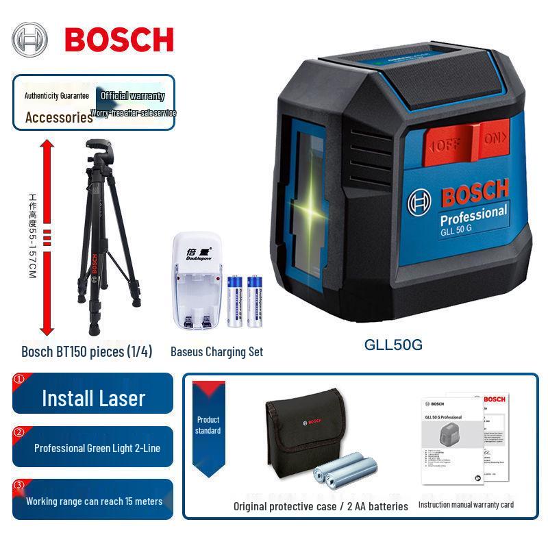Bosch GLL50G Professional Green Laser Level Projector
Bosch GLL50G Professional Green Laser Level Projector