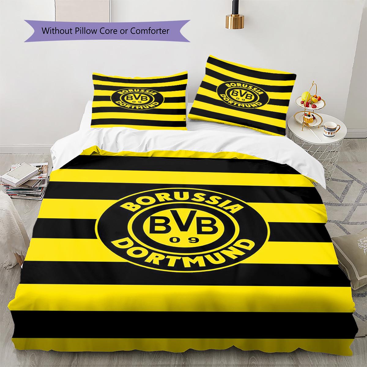 Borussia Dortmund Pattern Bedding Set Quilt Cover Pillowcase Home Decor Gift (1 * duvet cover + 2 * pillowcase, without core) 135x200cm
Borussia Dortmund Pattern Bedding Set Quilt Cover Pillowcase Home Decor Gift (1 * duvet cover + 2 * pillowcase, without core) 135x200cm