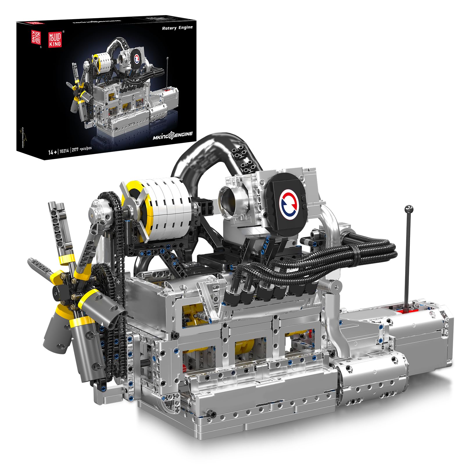 Mould King 10214 Rotary Engine Model Assembly Kit with Box Adult Mechanics STEM Educational Material MOC Technology Blocks 2177 L-Motor & - - (Over
Mould King 10214 Rotary Engine Model Assembly Kit with Box Adult Mechanics STEM Educational Material MOC Technology Blocks 2177 L-Motor & - - (Over
