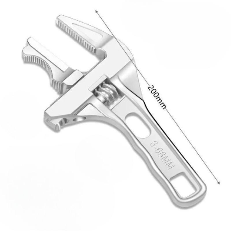 Ключ для ремонту раковини та змішувача Великий отвір 6-68 мм Регульований сантехнічний ключ для ванної кімнати 1PC срібний
Ключ для ремонту раковини та змішувача Великий отвір 6-68 мм Регульований сантехнічний ключ для ванної кімнати 1PC срібний