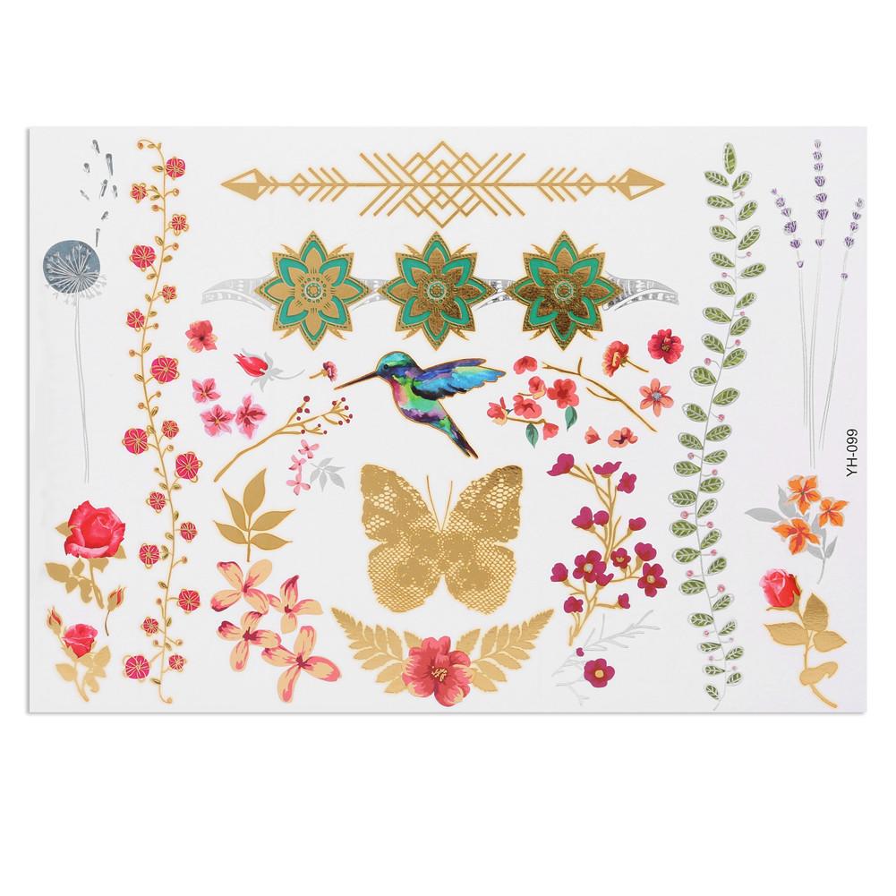 5pcs Mixed Metallic Golden Silver Colorful Pattern Temporary Disposable Tattoo Stickers
5pcs Mixed Metallic Golden Silver Colorful Pattern Temporary Disposable Tattoo Stickers