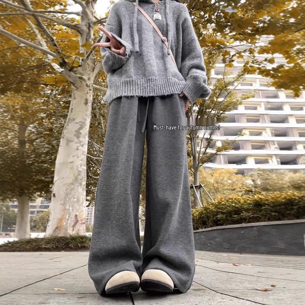 Women s Fleece-Lined High-Waisted Wide-Leg Pants - Soft, Knitted, Floor-Length, Loose-Fit for Autumn/Winter. 2XL
Women s Fleece-Lined High-Waisted Wide-Leg Pants - Soft, Knitted, Floor-Length, Loose-Fit for Autumn/Winter. 2XL