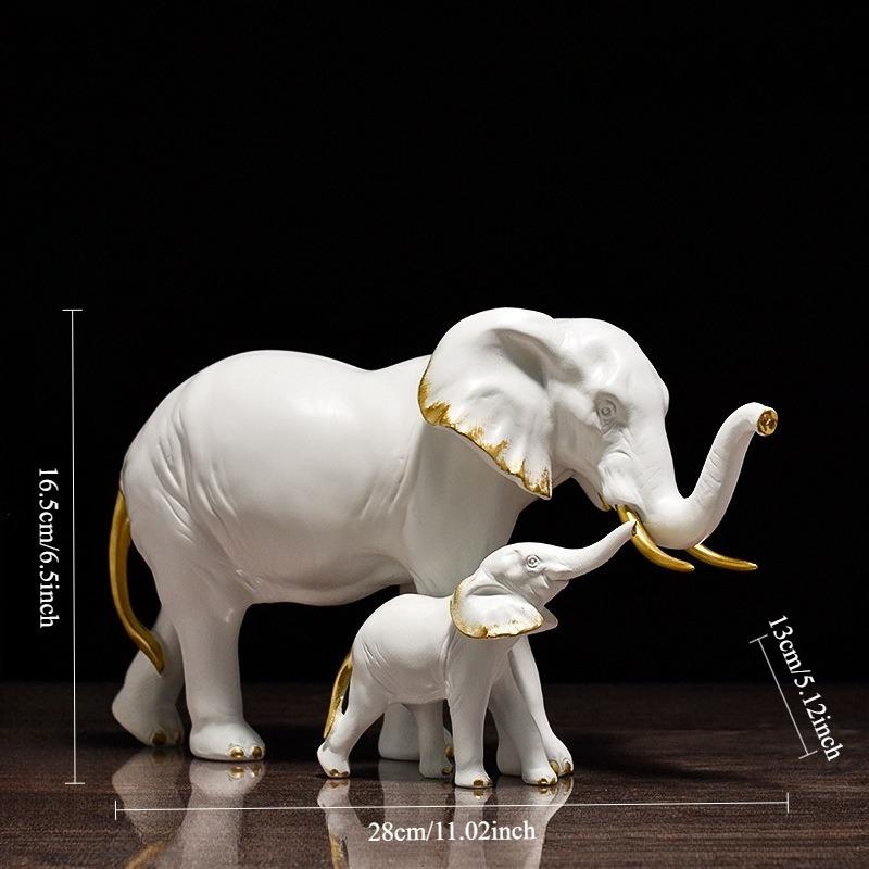 Elephant resin decorative statue, European animal craft model, collectible, feng shui living room bedroom desktop ornament
Elephant resin decorative statue, European animal craft model, collectible, feng shui living room bedroom desktop ornament