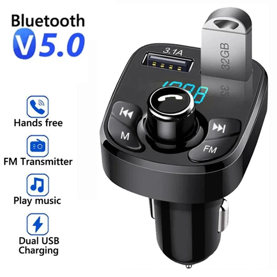 Автомобильный FM-передатчик громкой связи с поддержкой Bluetooth 5,0, автомобильный комплект, MP3-модулятор, плеер, аудиоприемник громкой связи, быстрое зарядное устройство с 2 USB-портами
Автомобильный FM-передатчик громкой связи с поддержкой Bluetooth 5,0, автомобильный комплект, MP3-модулятор, плеер, аудиоприемник громкой связи, быстрое зарядное устройство с 2 USB-портами