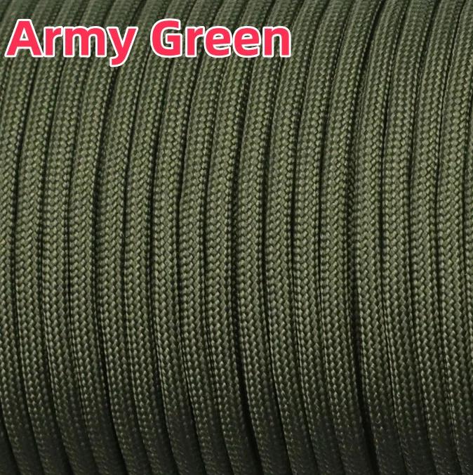 Paracord 7 Strand 4mm Parachute Cord Camping Accessories Outdoor Survival DIY Bracelet Rope армія зелений колір
Paracord 7 Strand 4mm Parachute Cord Camping Accessories Outdoor Survival DIY Bracelet Rope армія зелений колір