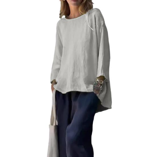 Женские топы из хлопка и льна с круглым вырезом и длинным рукавом, дышащая свободная футболка, однотонные легкие топы 3XL
Женские топы из хлопка и льна с круглым вырезом и длинным рукавом, дышащая свободная футболка, однотонные легкие топы 3XL