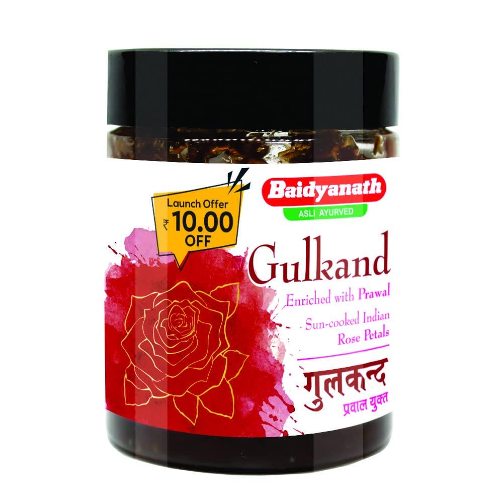 Baidyanath Asli Ayurved Gulkand Rose Petal Jam With Prawal Sun-Cooked 200 Gram
Baidyanath Asli Ayurved Gulkand Rose Petal Jam With Prawal Sun-Cooked 200 Gram