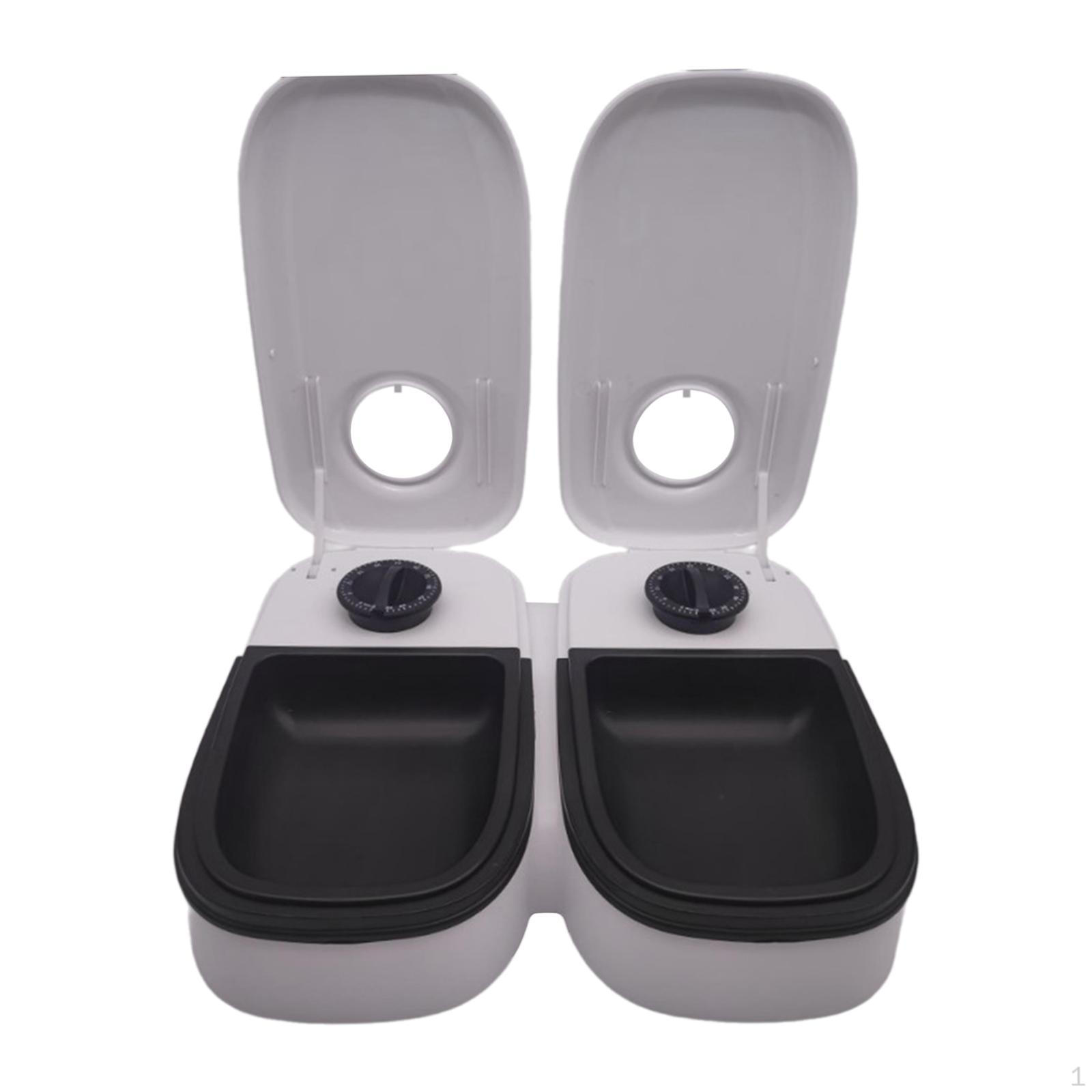 Автоматическая кормушка для домашних животных, миска для кормления маленьких и средних кошек, простая очистка, удобная портативная, с таймером Double Bowl
Автоматическая кормушка для домашних животных, миска для кормления маленьких и средних кошек, простая очистка, удобная портативная, с таймером Double Bowl