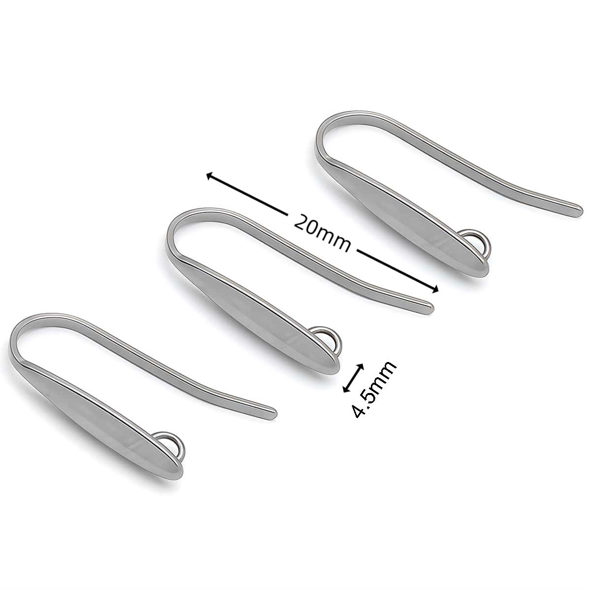 30pcs Stainless Steel French Earrings Clasps Hook Hypoallergenic Earwire with Loop for DIY Earring Making Jewelry Accessories
30pcs Stainless Steel French Earrings Clasps Hook Hypoallergenic Earwire with Loop for DIY Earring Making Jewelry Accessories